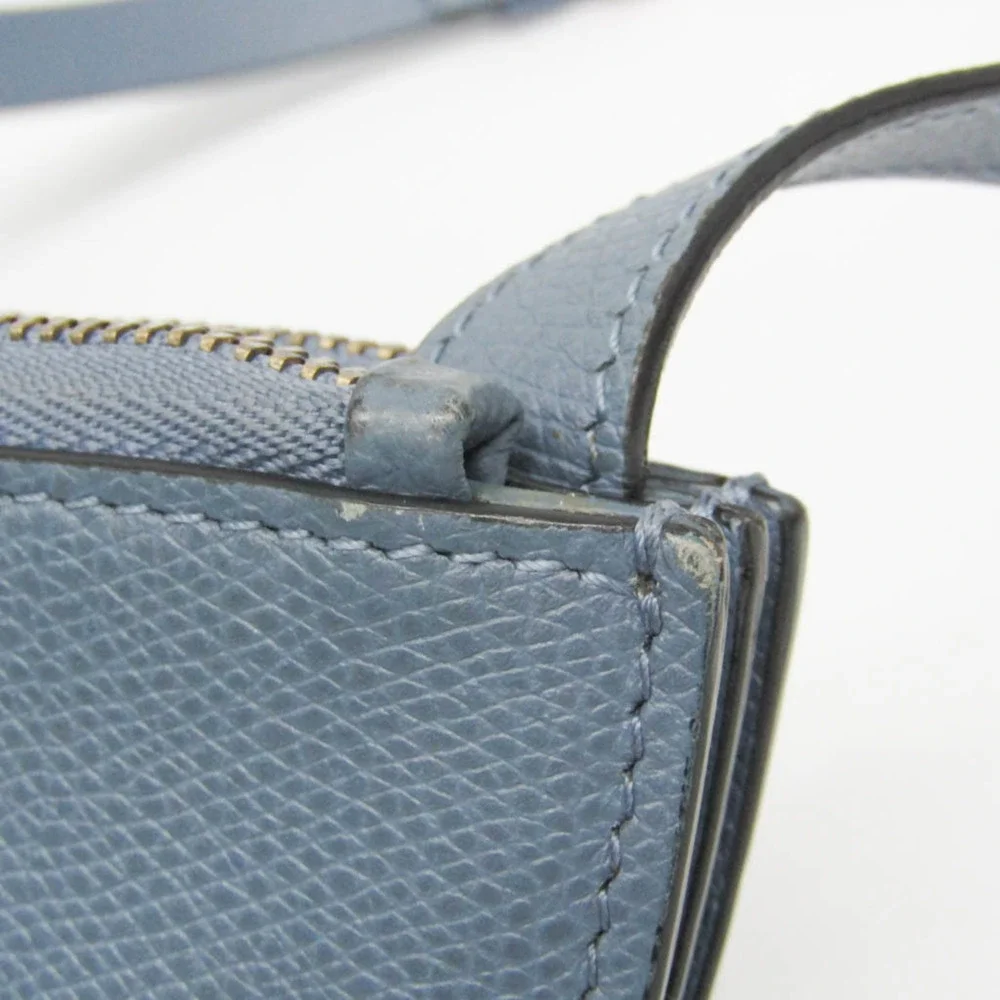 CHRISTIAN DIOR Blue Leather Shoulder Bag - Picture 6 of 16